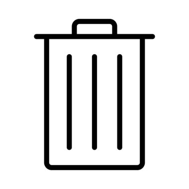 Çöp Kutusu ikon vektör illüstrasyonuName