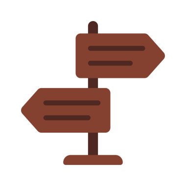 Yön İşareti simgesi. izole vektör illüstrasyonu