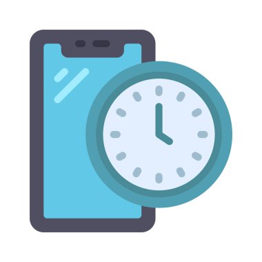 Zamanlayıcı web simgesi, vektör çizim.              