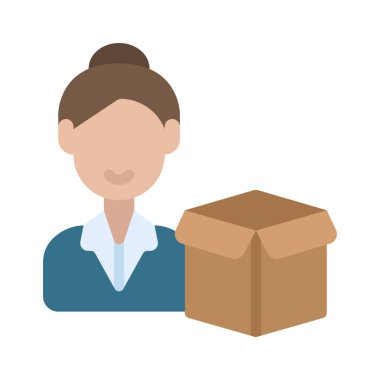 Ürün Yöneticisi Kadın Vektör Çizim Tasarımı