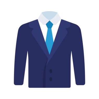 Takım Elbise Ceketi Web simgesi vektör illüstrasyonu