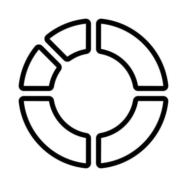 Bir Donut Çizelgesinin vektör çizimi