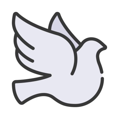 Güvercin Kuş vektör çizimi tasarımı