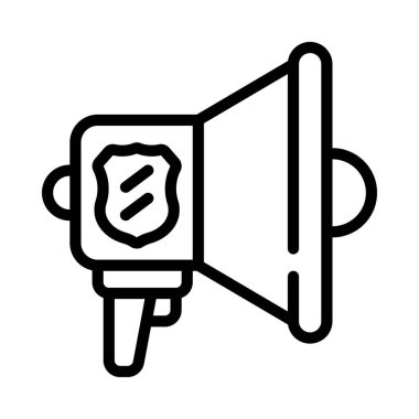 megafon simgesi, vektör illüstrasyonu