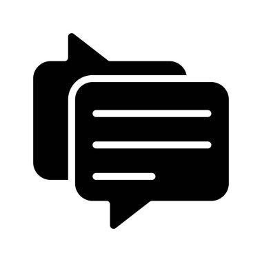 İletiler web simgesi vektör illüstrasyonu