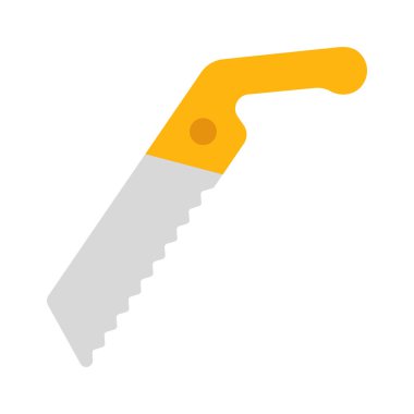 Küçük El Testere simgesi, vektör illüstrasyonu basit tasarım