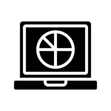 Laptop Pasta Çizelgesinin vektör çizimi