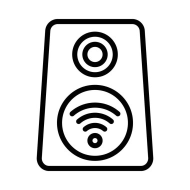 Hoparlör izole edilmiş ikon vektör illüstrasyon tasarımı