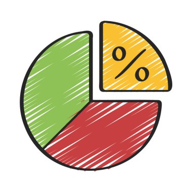 Vergi simgesi vektör illüstrasyonu 