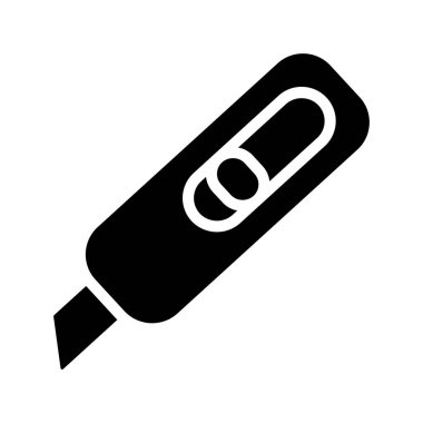 Sanat Bıçağı düz simgesi, vektör illüstrasyonu 