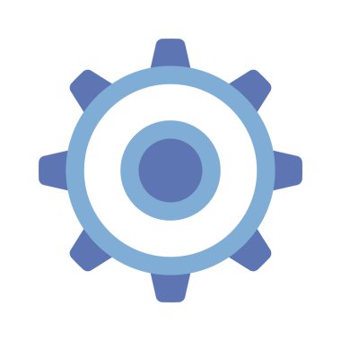 Cogwheel ağ simgesinin vektör illüstrasyonu