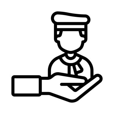 Sanatçıları Destekle web simgesi düz tasarım, vektör illüstrasyonu                      