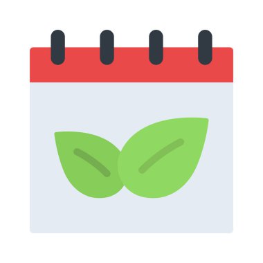 Vejetaryen Günü Takvim simgesi, vektör illüstrasyonu 