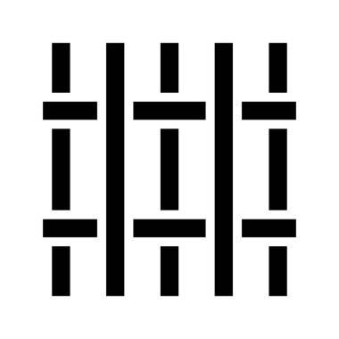  çit simgesi vektör illüstrasyonu