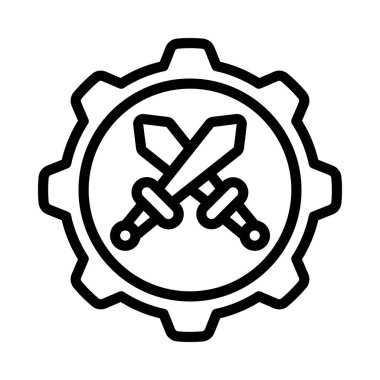 Yönetim simgesi vektör illüstrasyon tasarımı