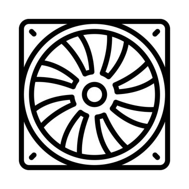 fan simgesi, vektör illüstrasyonu