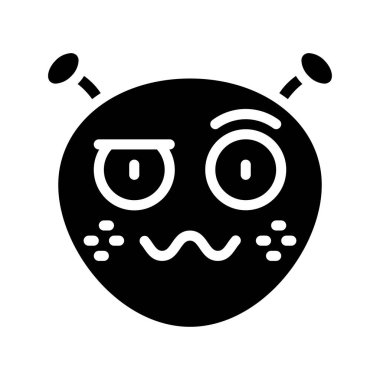 Sersemletici düz simge, vektör illüstrasyonu 