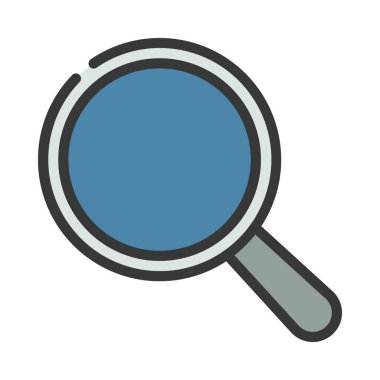 Büyütme cam simgesi vektör illüstrasyonu 