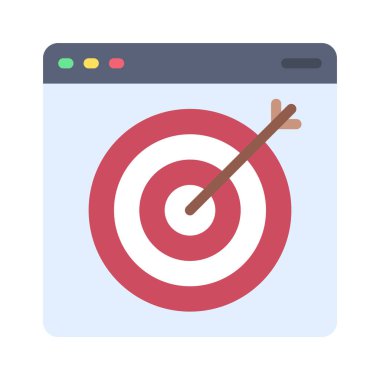 hedef simge vektör illüstrasyonu