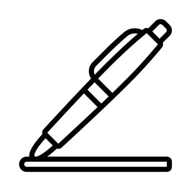 Kalem ve akıllı telefon simgesi, vektör illüstrasyonlu belge uygulaması 