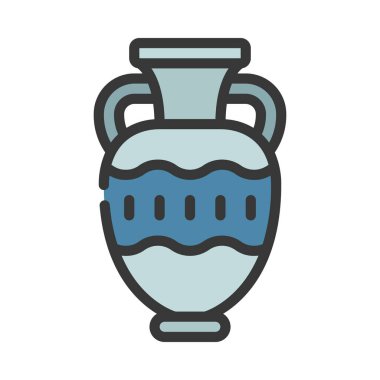 vazo simgesi vektör illüstrasyon tasarımı 