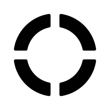 Bir Donut Çizelgesinin vektör çizimi