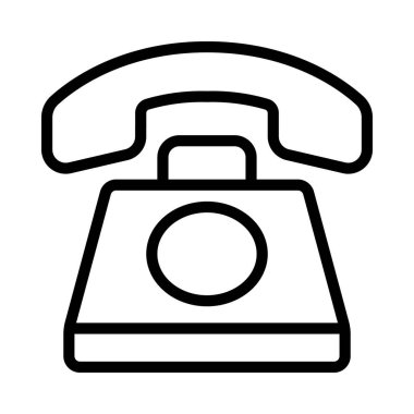 ev telefonu simgesi vektör resimleme arkaplanı 