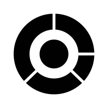 Bir Donut Çizelgesinin vektör çizimi