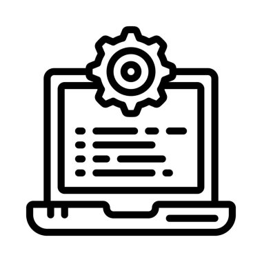 Program vektör illüstrasyonu, simge ögesi arkaplanı              