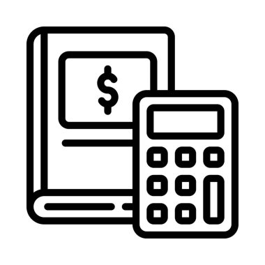 Bütçe simgesi vektör çizimi tasarımı