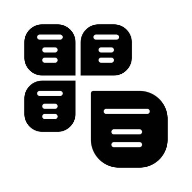 business Split Bilgi Grafiği simgesi, vektör illüstrasyonu