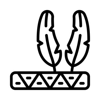 Orijinal Başlık Bandı düz simgesi, vektör illüstrasyonu 