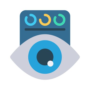 Veri Görüntüleme simgesi, vektör illüstrasyonu  