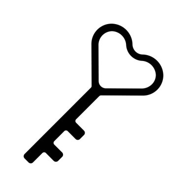 Kişisel ve ticari kullanım için anahtar simge illüstrasyonu.