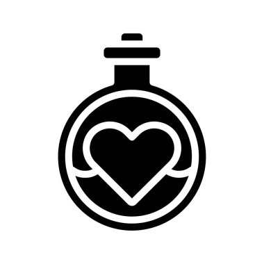 Aşk İksiri vektör düz simgesi    