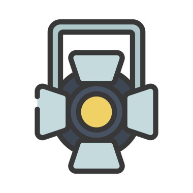 Asılı Işık simgesi, vektör illüstrasyonu