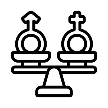 Cinsiyet ağ ikonu vektör illüstrasyonu