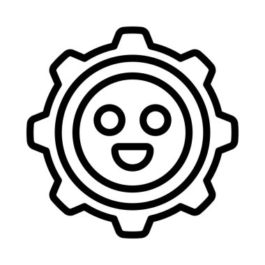 Duygu Yönetimi web simgesi vektör illüstrasyonu