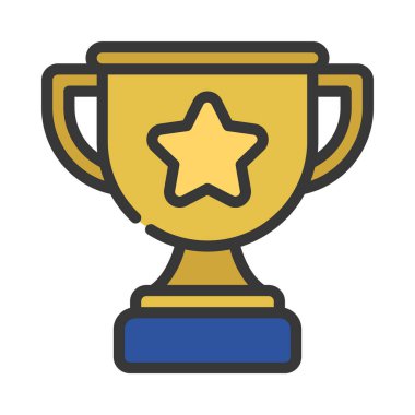 kupa ödülü izole edilmiş ikon vektör illüstrasyon tasarımı