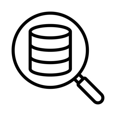 veritabanı web simgesi vektör çizimi