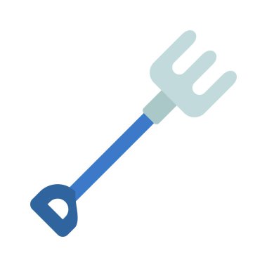 Spading Fork düz simgesi, vektör illüstrasyonu 