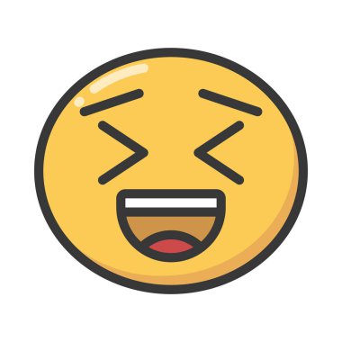 Gülen ağ simgesi vektör illüstrasyonu