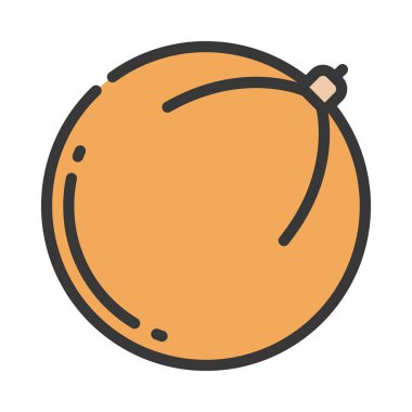 turuncu simge vektör illüstrasyonu 