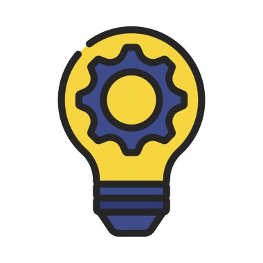 Çarklı ampul, vektör illüstrasyonuName