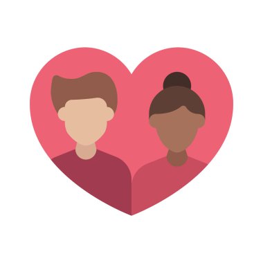 Aşk web simgesi vektör illüstrasyonunda