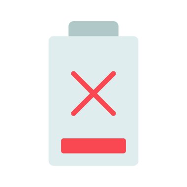 Battery icon, vector illustration simple design