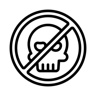 Hack düz simgesi yok, vektör illüstrasyonu 