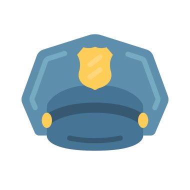 Polis şapkası vektör çizimi. Polis Şapkası 