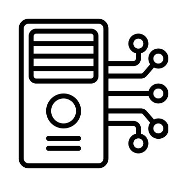 kişisel bilgisayar simgesi, vektör illüstrasyonu basit tasarım