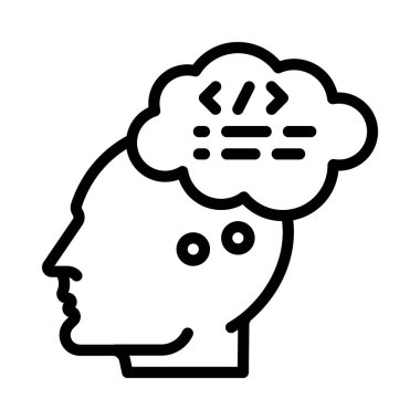 Web simgesi vektör illüstrasyonu programlanıyor